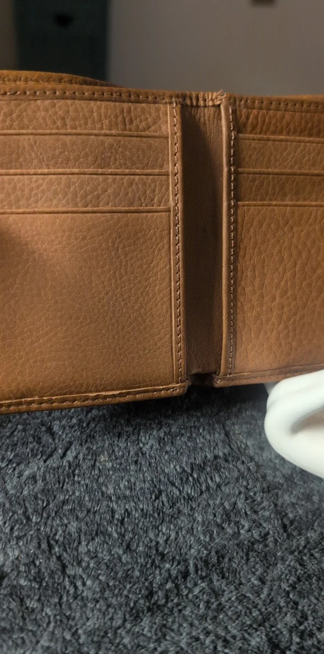 Tommy Bahama Men's Cognac Leather Bifold Wallet